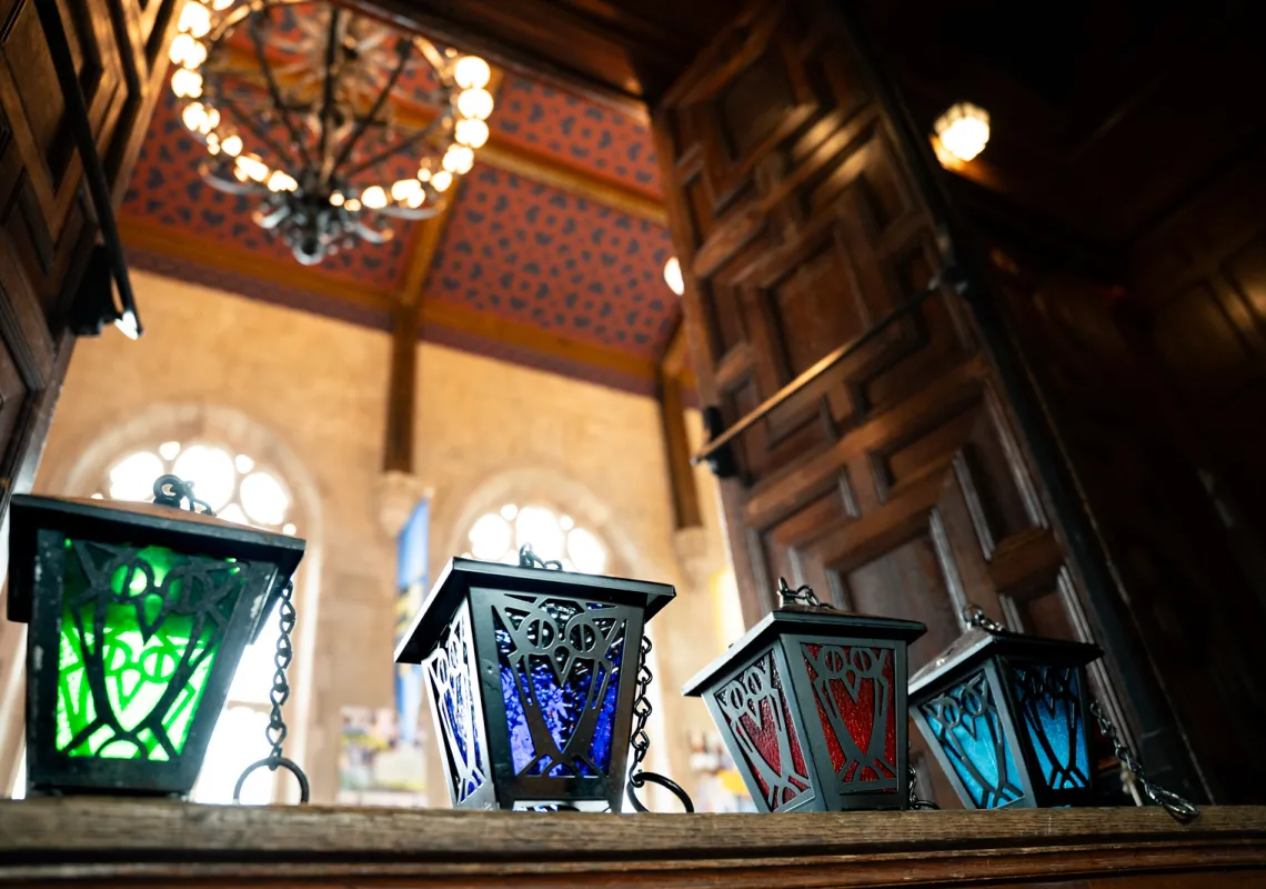Bryn Mawr class lanterns in Old Library