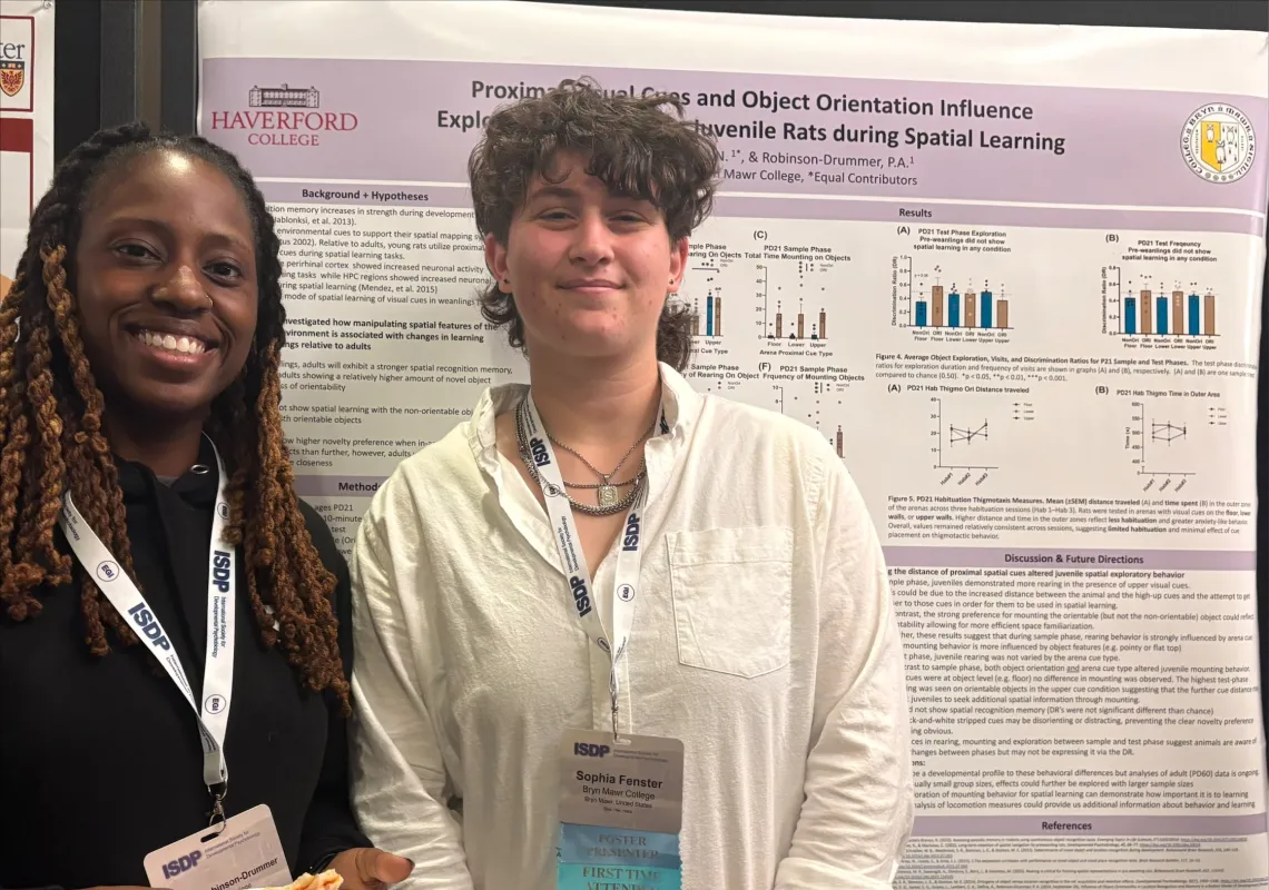 Sophie Fenster Presenting Research Poster at Conference