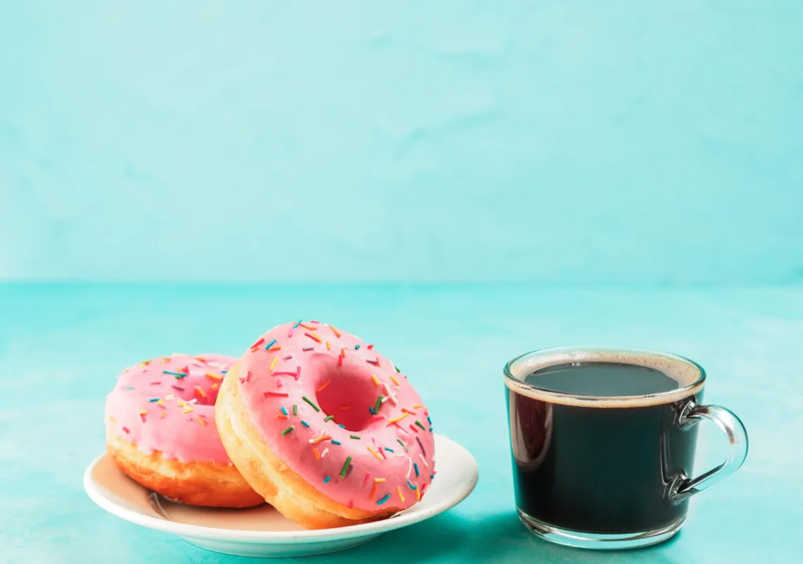 Coffee with donuts