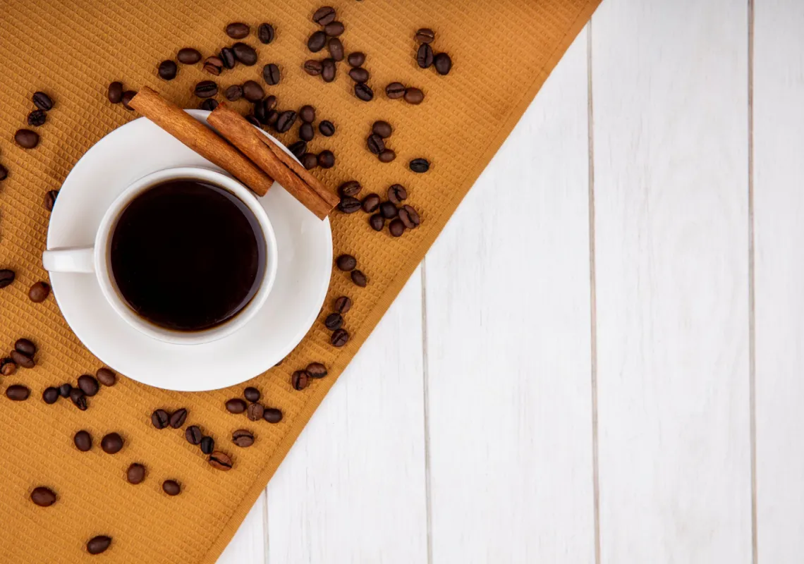 Coffee with cinnamon