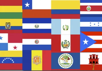 Spanish-speaking country flags