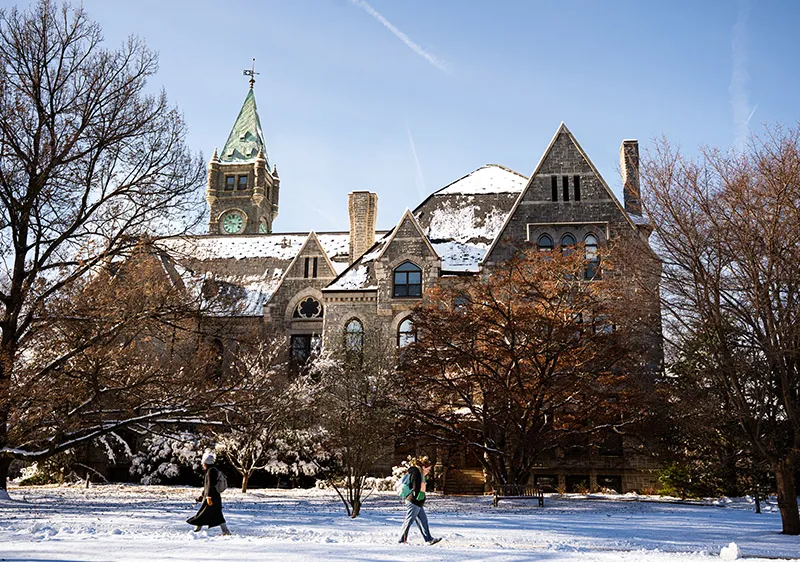Taylor Hall in the Snow