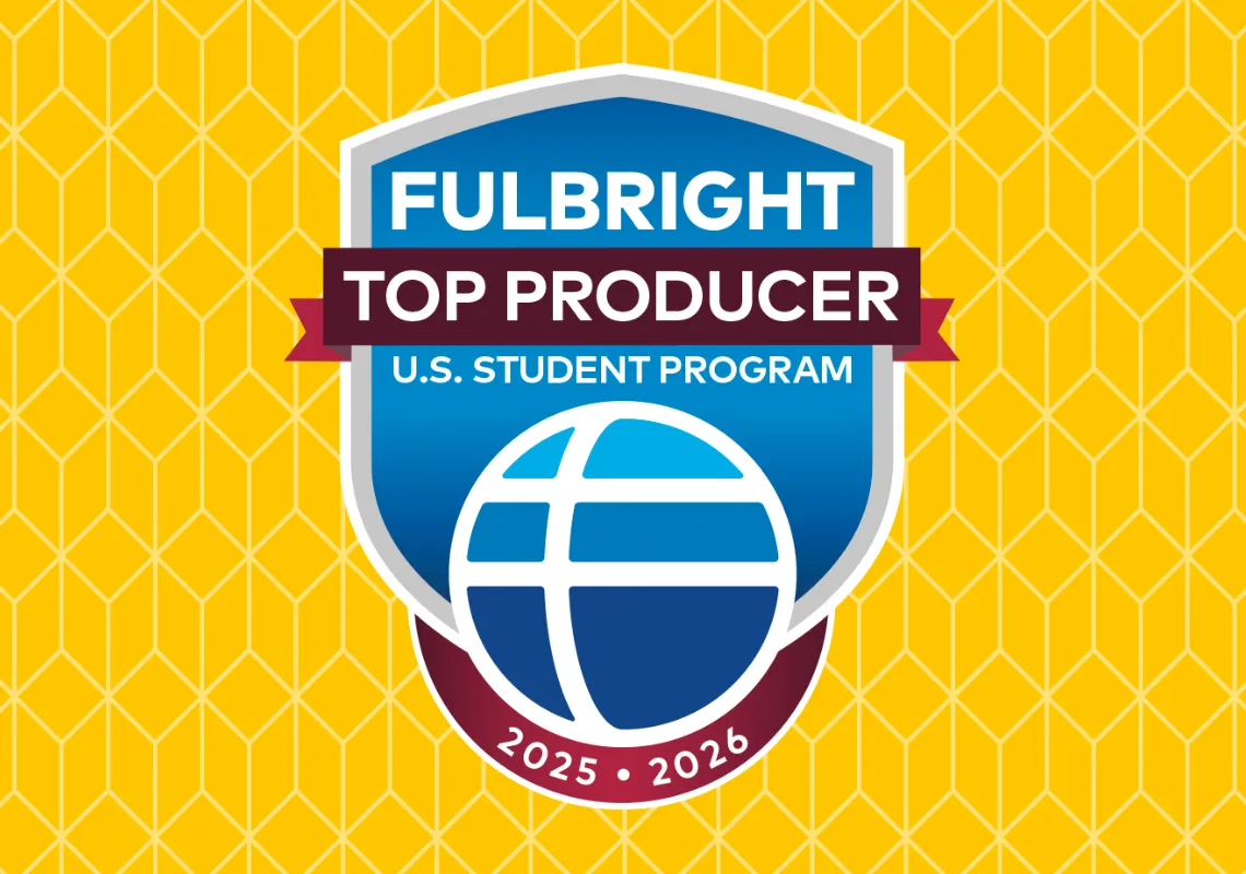 Badge naming Bryn Mawr a top Fulbright producer