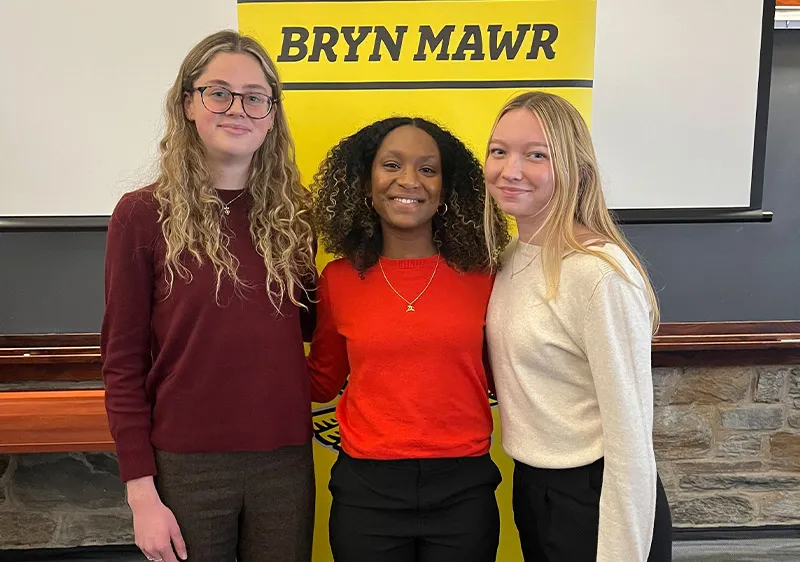 Three students at Snell-Shillingford Symposium 2026