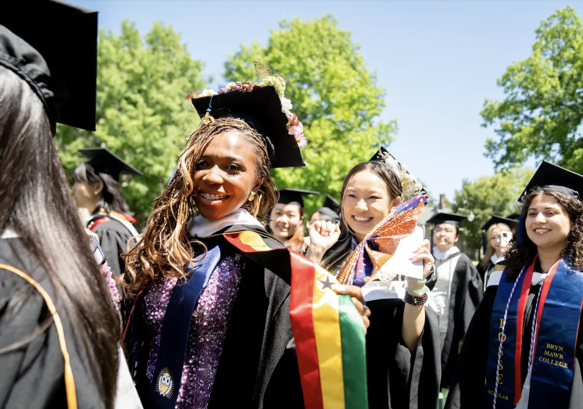 Grads walking