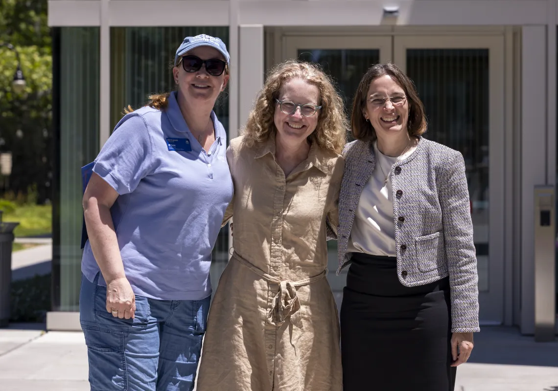 Arlene Zimmerle, HR director Jill Walsh, and President Cadge