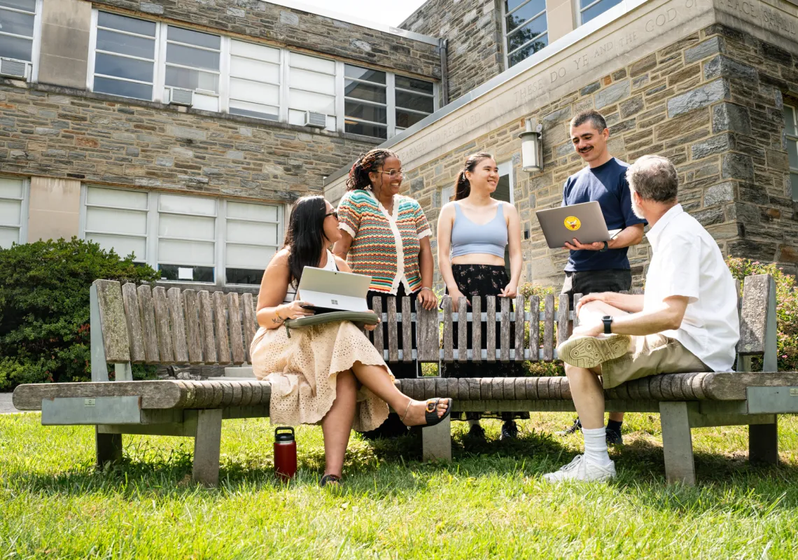Group of students talking