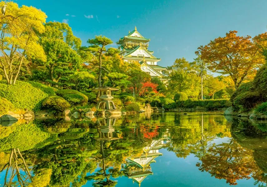 Osaka Castle in Japan