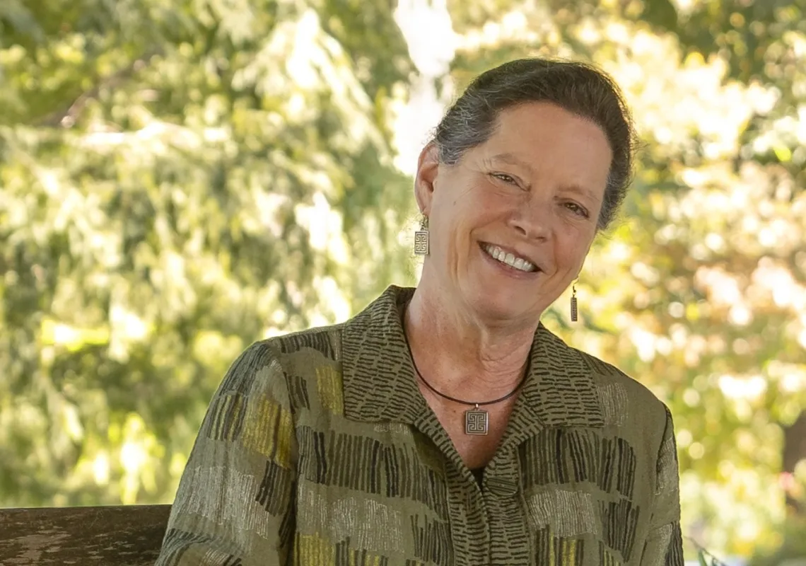 Alison Cook-Sather bench portrait