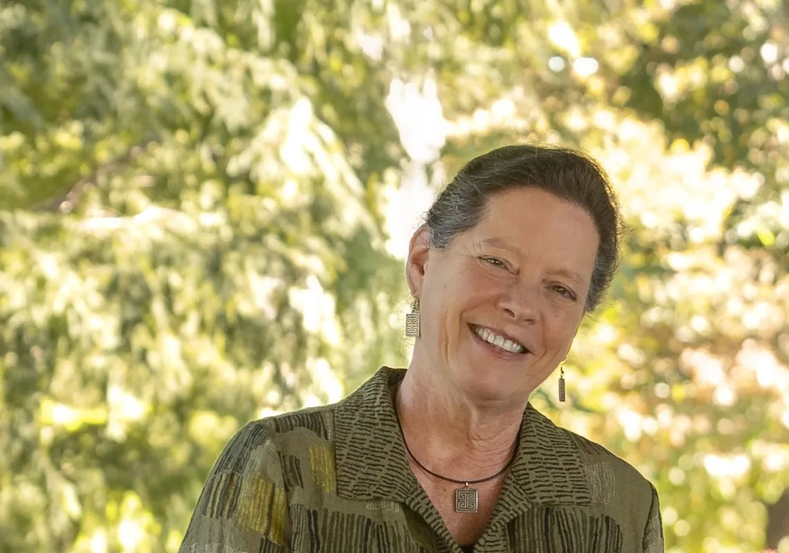 Alison Cook-Sather bench portrait