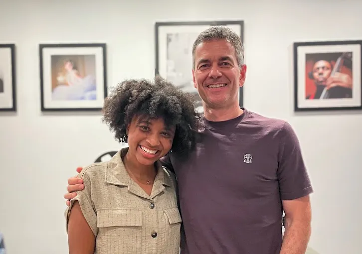 Savannah Dever with Warner Music Group CEO
