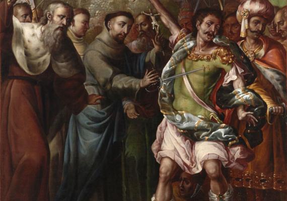 Image: 'Saint Francis Defeats the Antichrist', Cristóbal de Villalpando, 1691-92, Philadelphia Museum of Art