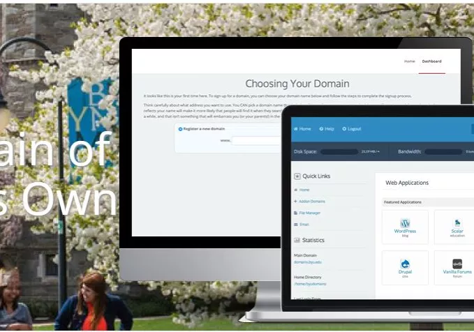 Domain of One's Own homepage