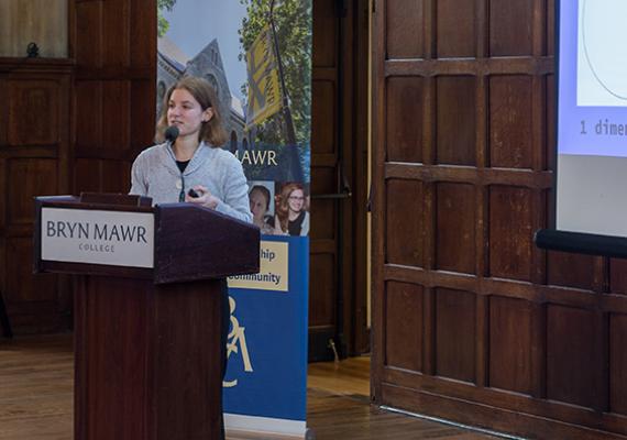 Hannah Schwartz presents at the Graduate Research Symposium