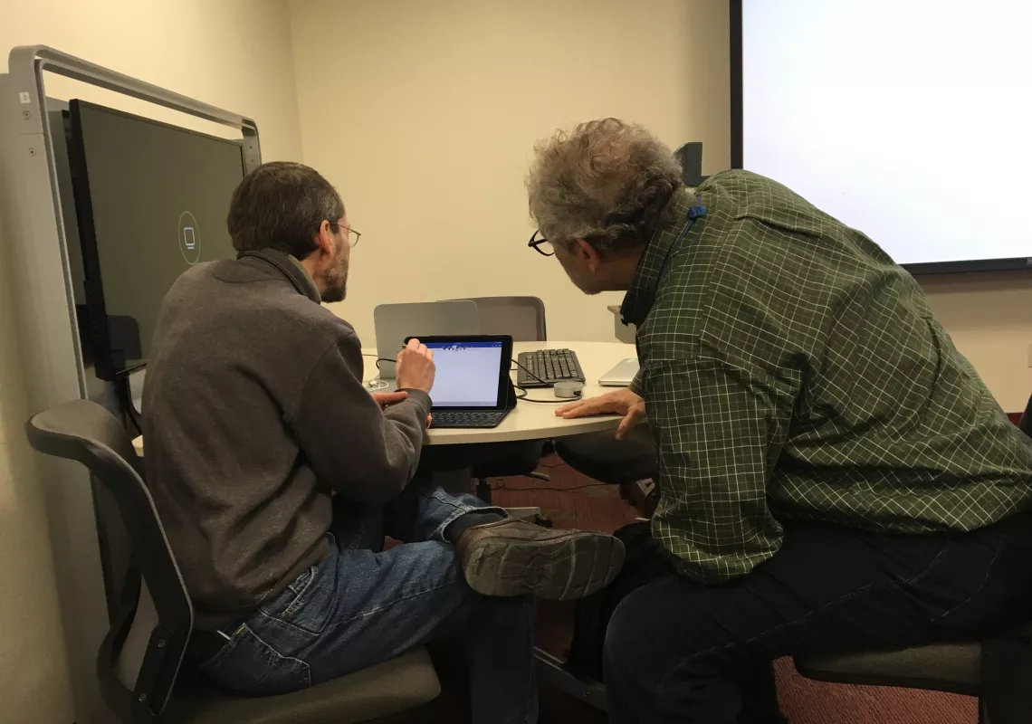 workshop for "writing on screen"