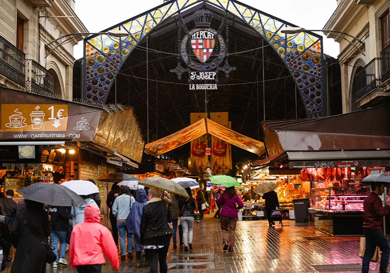 Barcelona market area