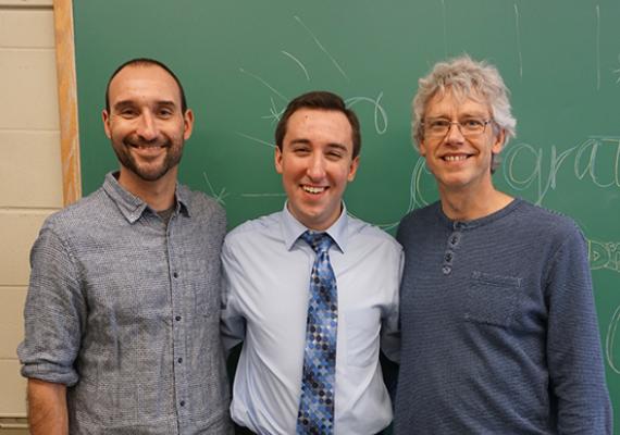 Dr. Thomas Carroll of Ursinus College, Vincent Gregoric, and Dr. Michael Noel of Bryn Mawr College
