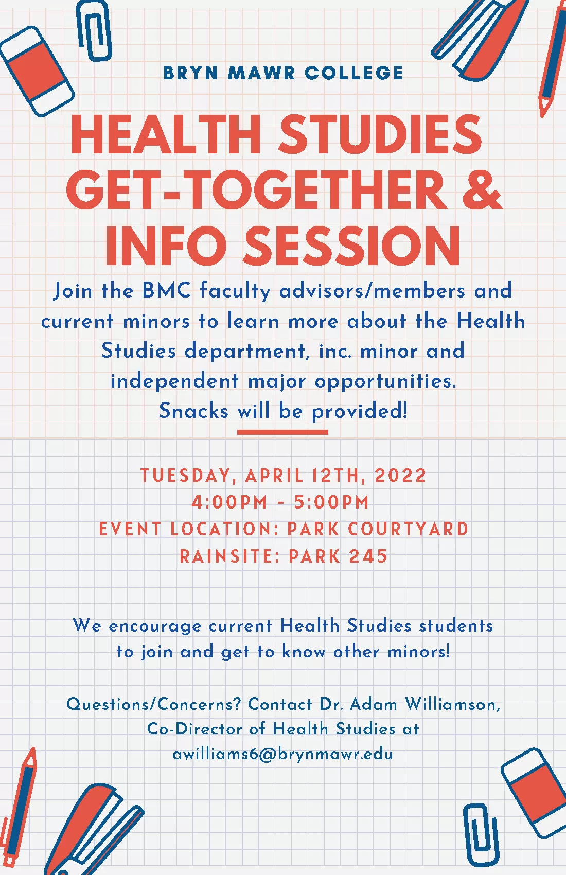 Health Studies Info Session 2022 Flyer 