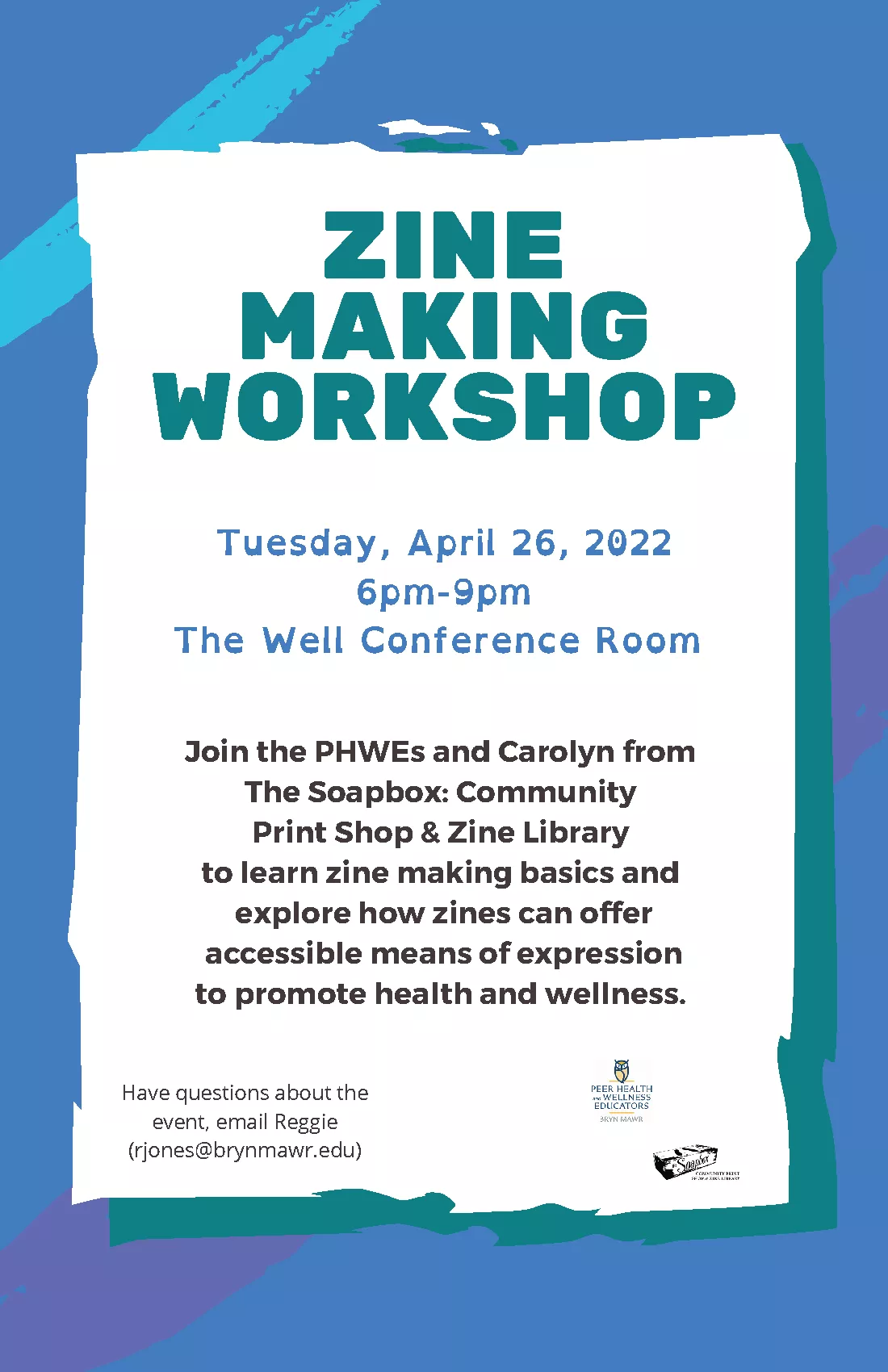 Zine Making Workshop poster