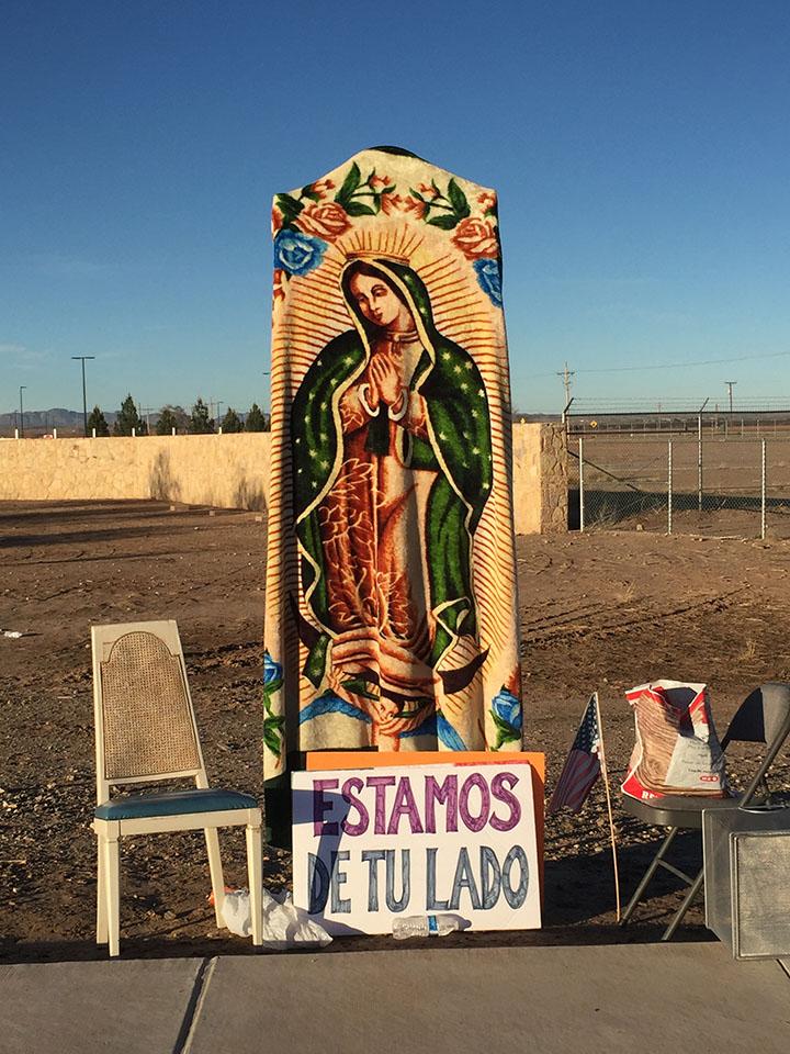 Protest at “Tent City,” Tornillo, Texas, 2018.