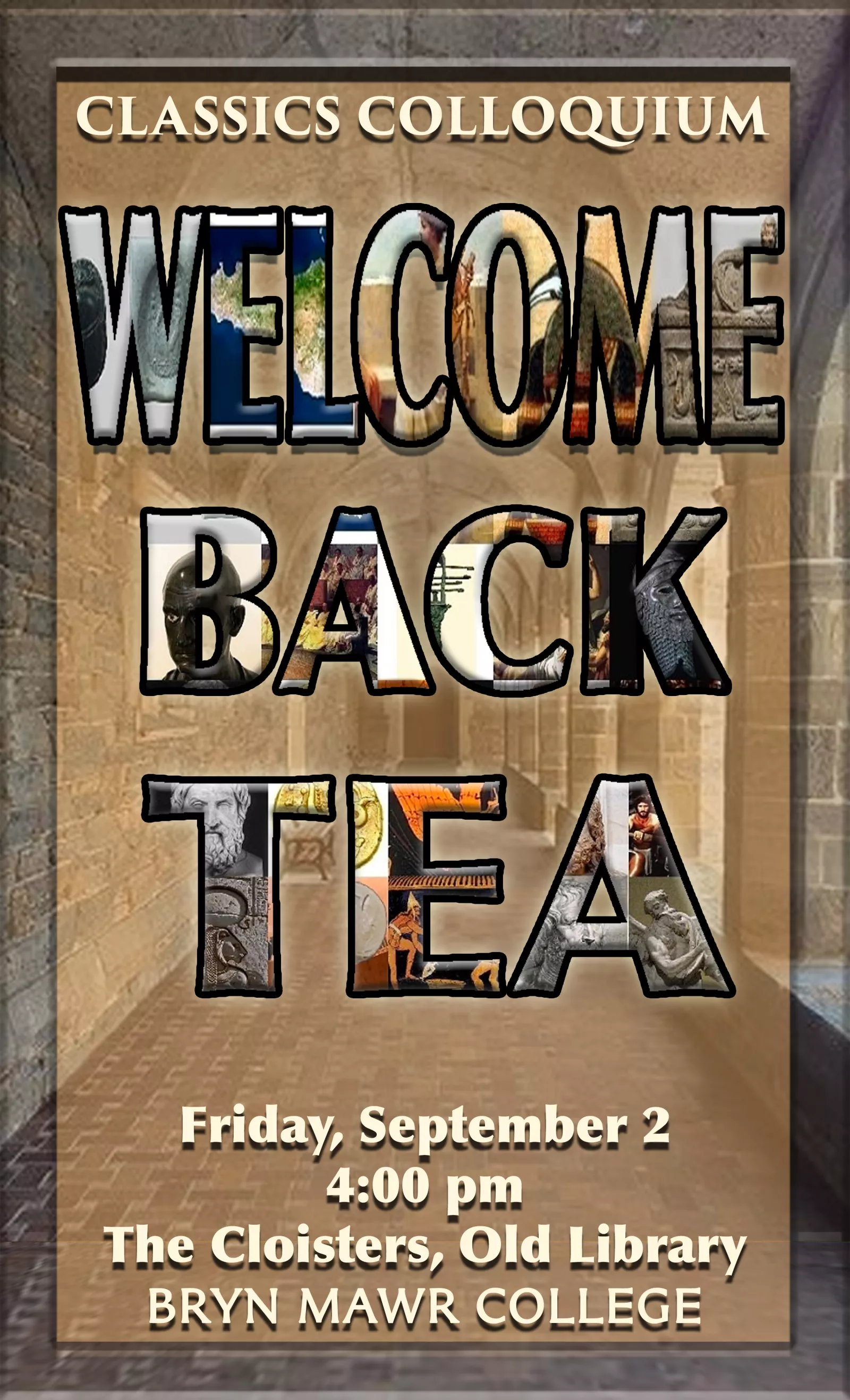 Welcome back tea poster