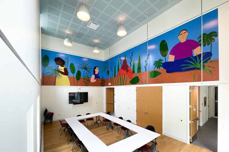 Mural in the community room