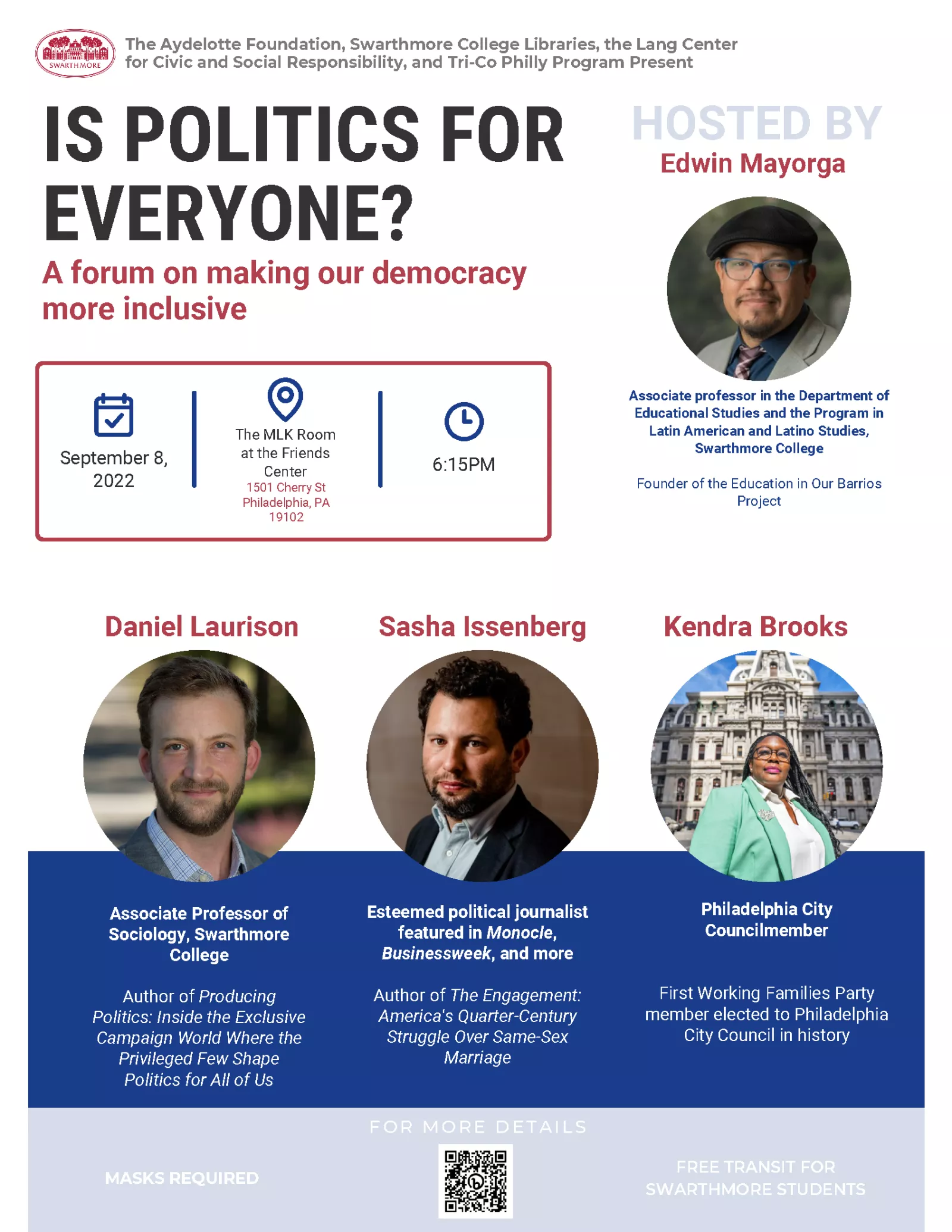 Is Politics for Everyone? Event Flyer