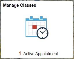 Manage Classes tile