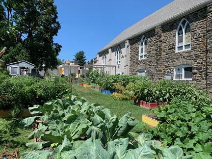 Ardmore Victory Garden next to Bethel AME church