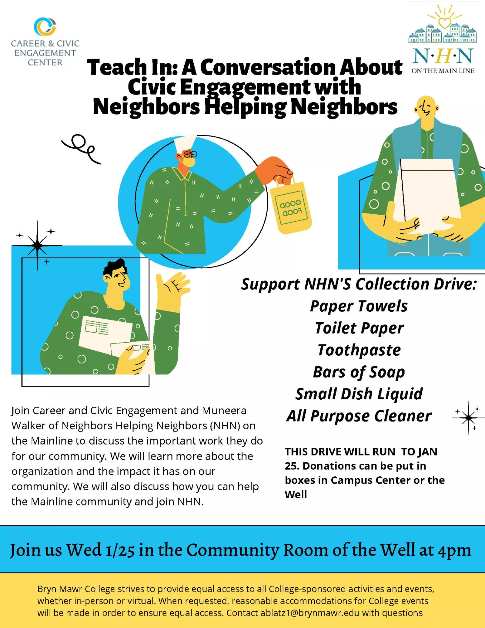 Teach-In: A Conversation About Civic Engagement with Neighbors Helping Neighbors Poster