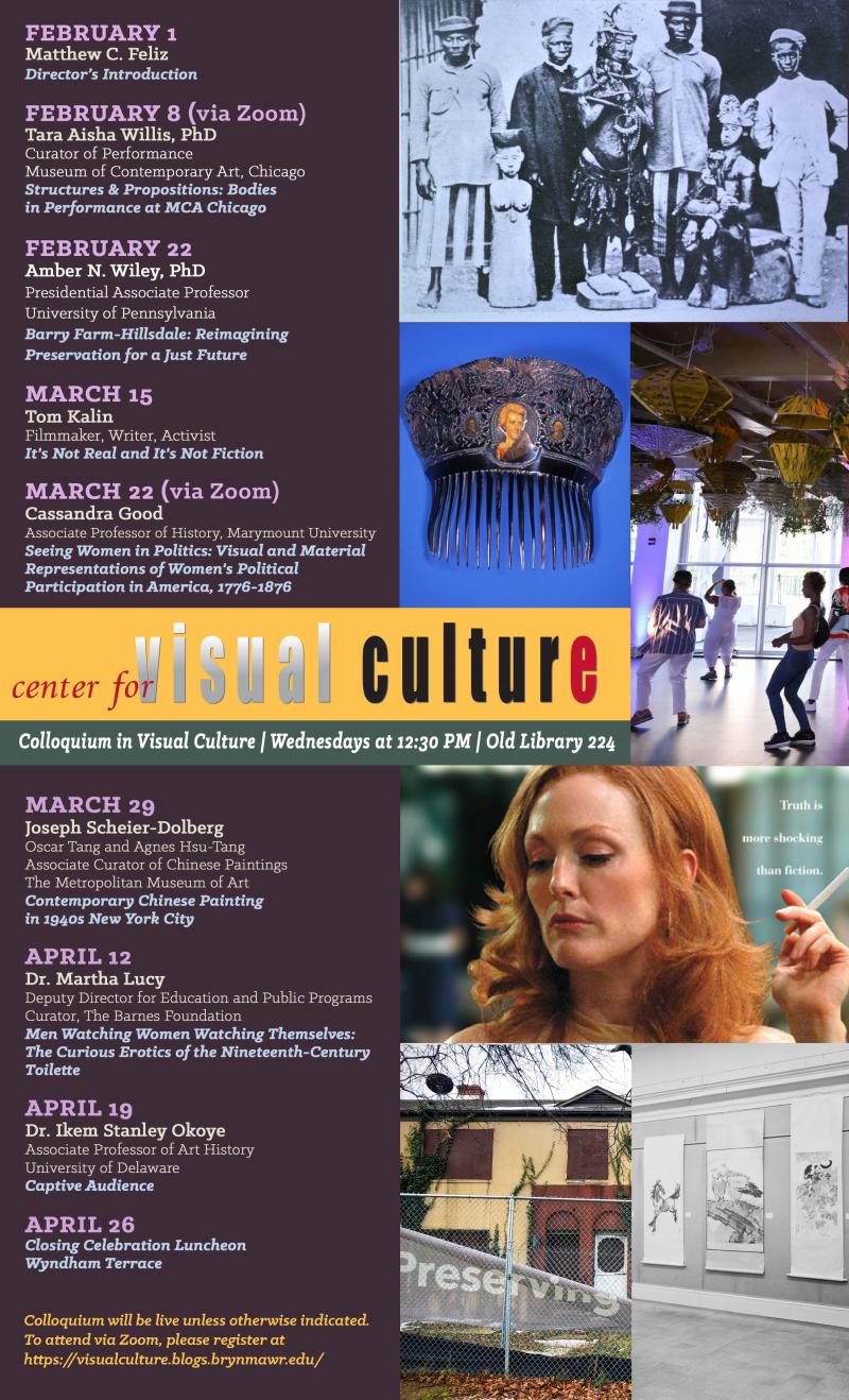 Visual Culture Spring 2023 Schedule