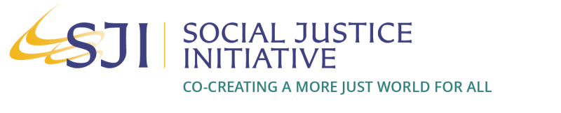 SJI Logo with Tagline: Co-Creating a More Just World for All