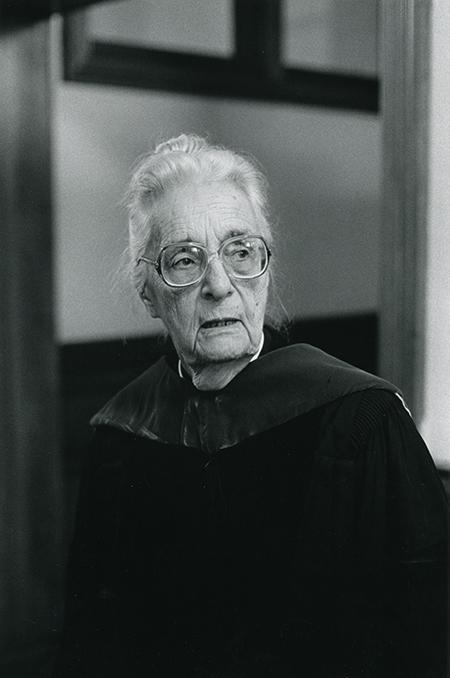 Rev. Dr. Jeannette Piccard at BMC Commencement 1979