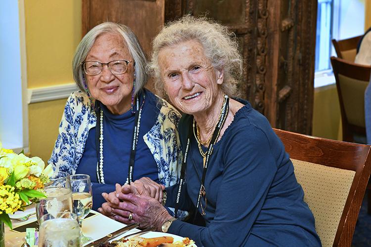Betty Wei Liu ’53 and Judy Bardes ’53 celebrate their 70th Reunion. 