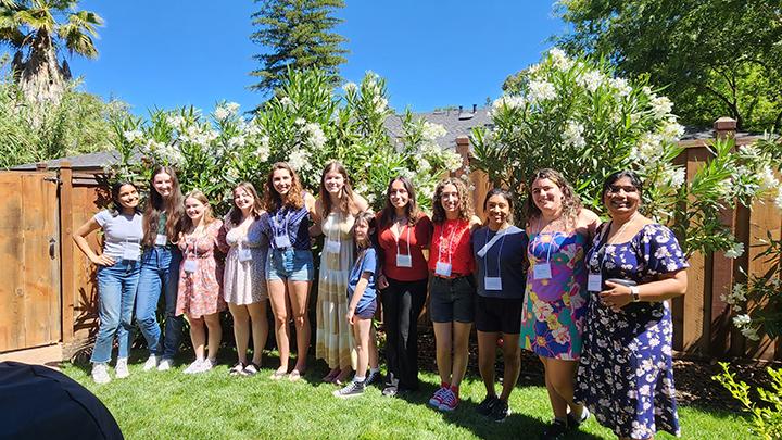 Students at a Send-Off Party in Northern California.