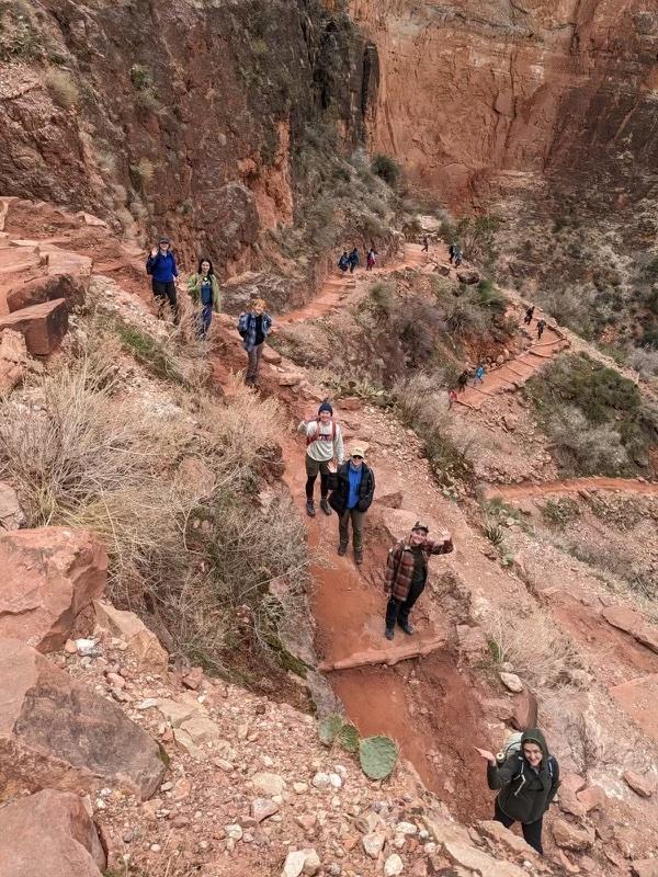 geology students at the Grand Canyon
