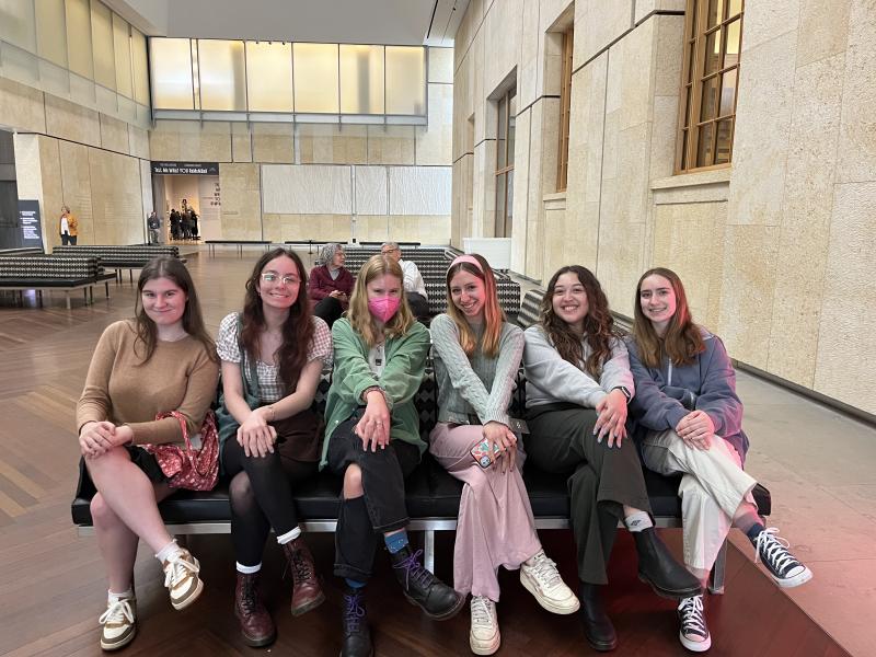 Olivia Flores '26 and her French classes on a field trip to the Barnes Foundation in Philadelphia