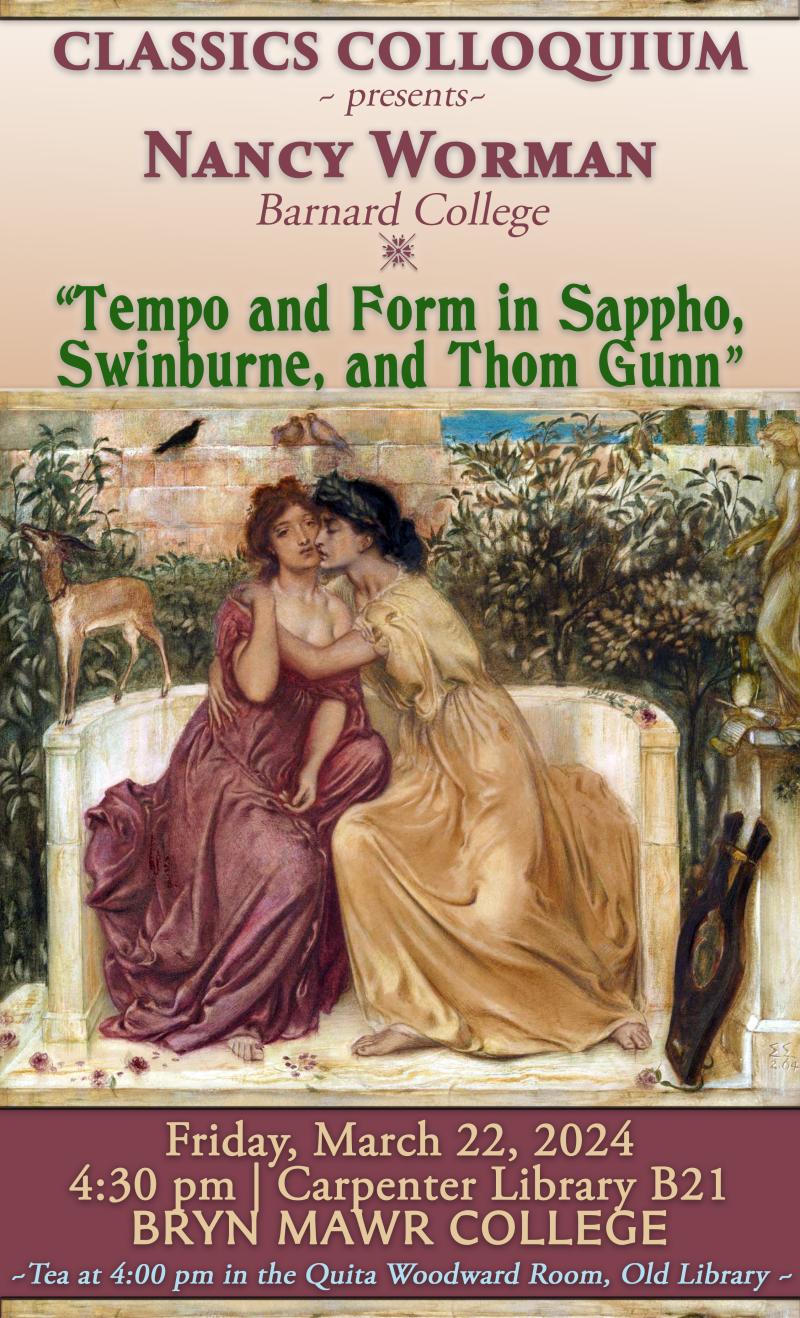 "Tempo and Form in Sappho, Swinburne, and Thom Gunn"