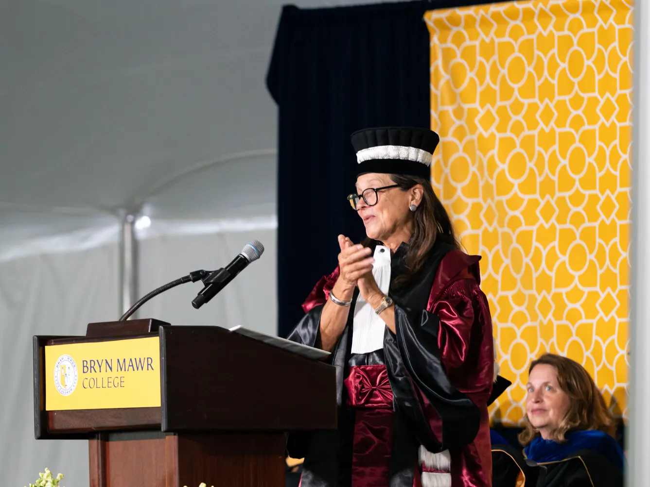 Naomi Halas at commencement 