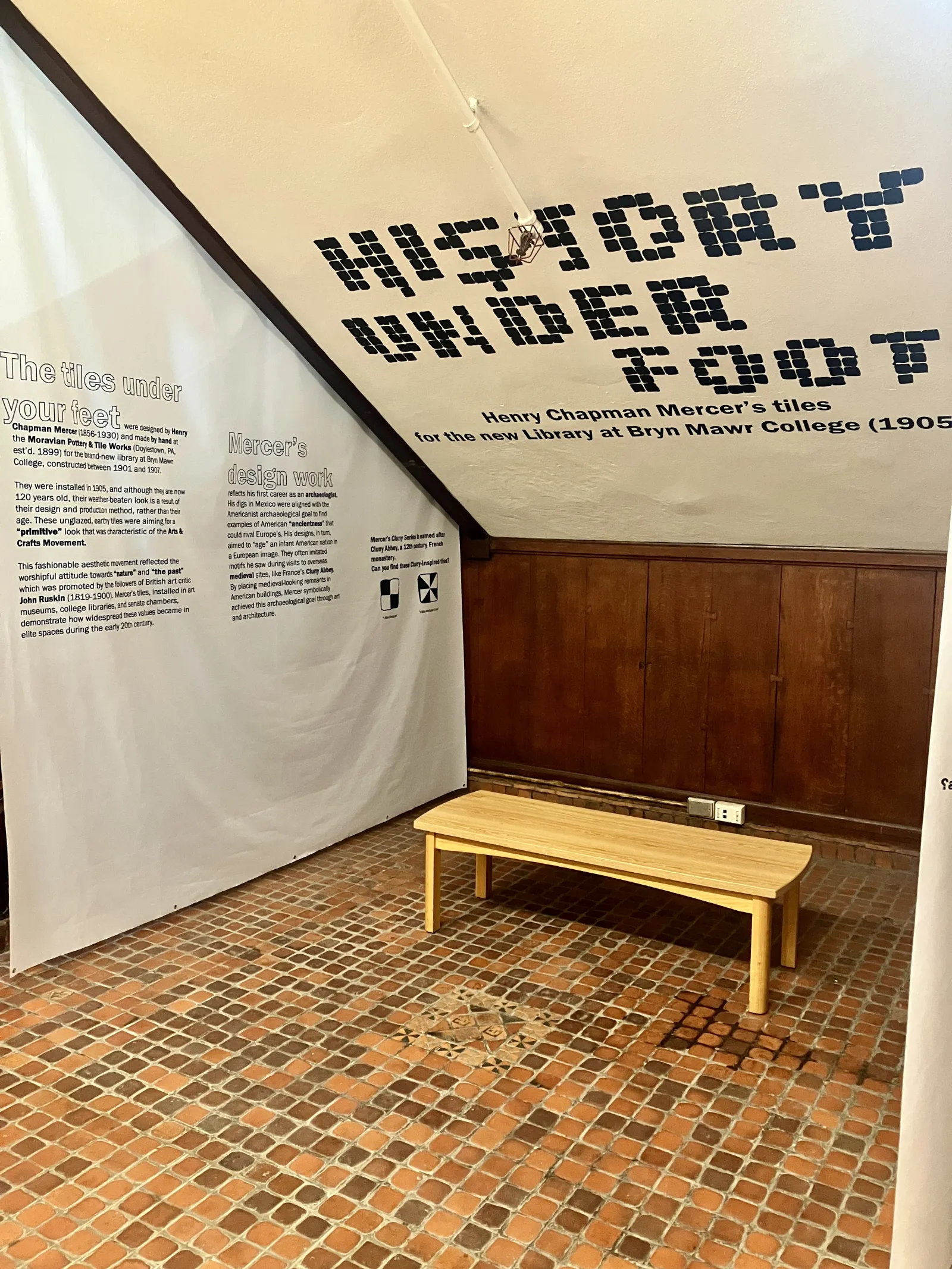 History Underfoot exhibit
