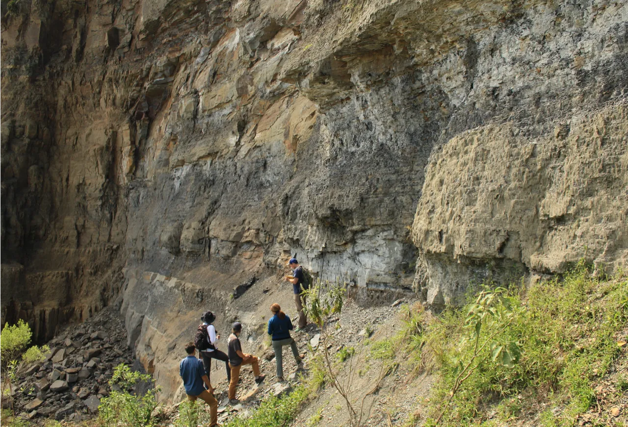 Montañtez doing field work in Brazil. Photo by Fernando Vesely.