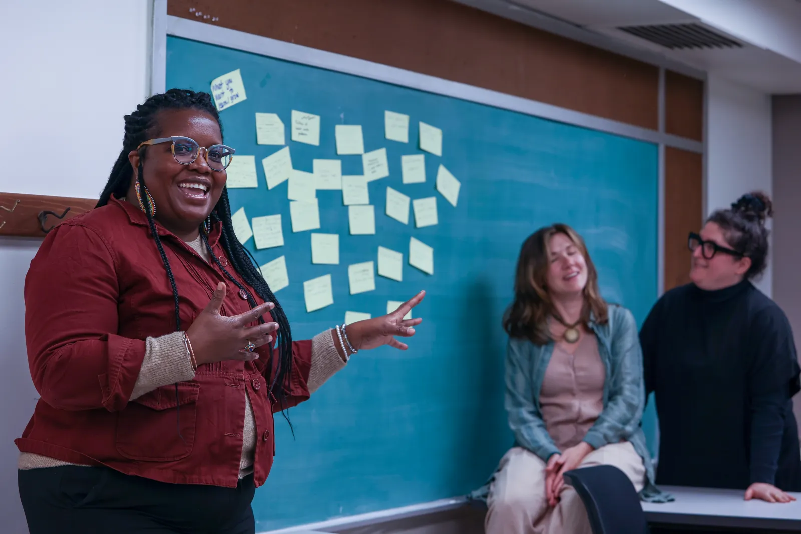 Tamarah Moss teaching a class