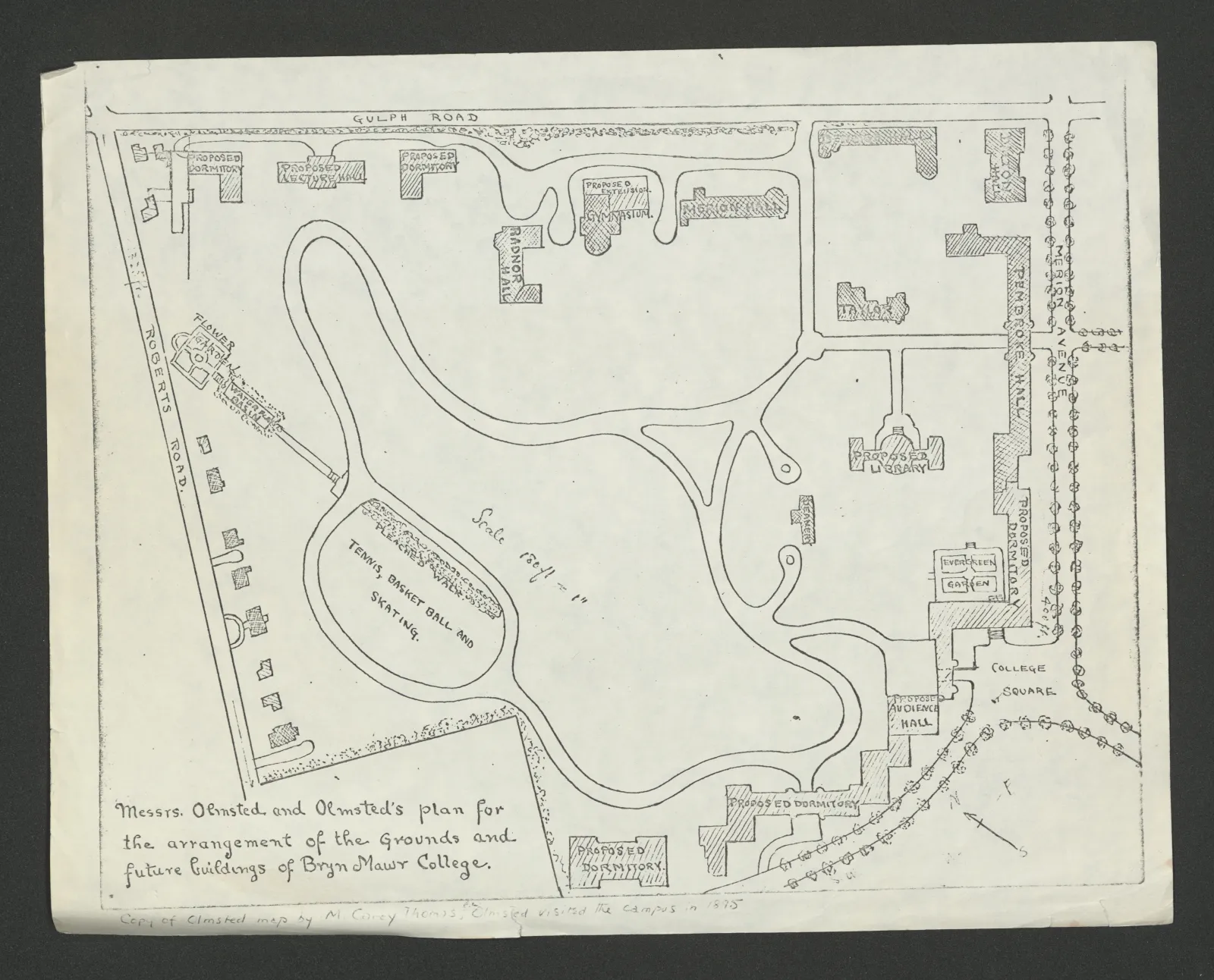 Olmsted campus plan