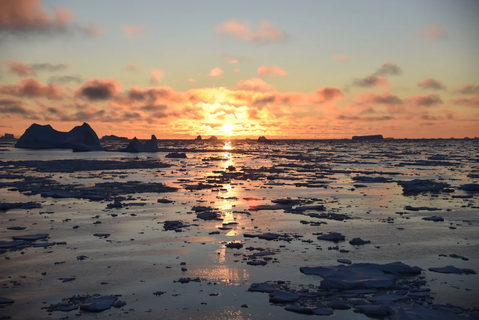 Sunrise in Antarctica