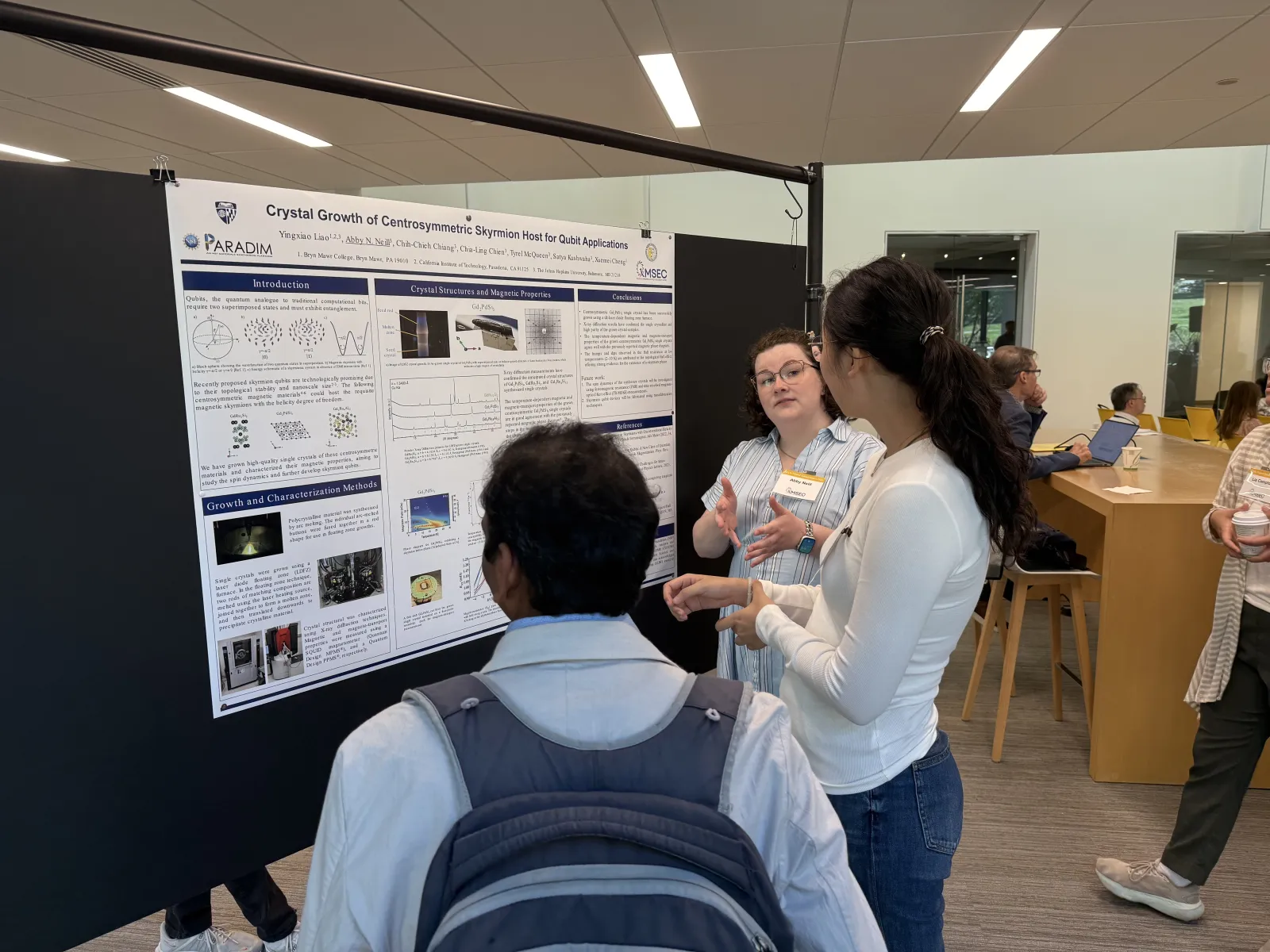 Abby Neil presents at Poster Session