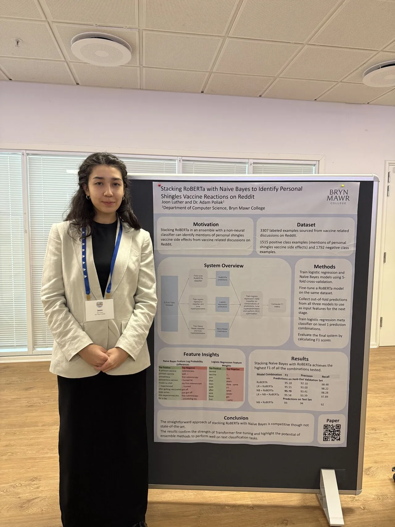 Joon Luther '25 Presents Poster at 2025 Conference