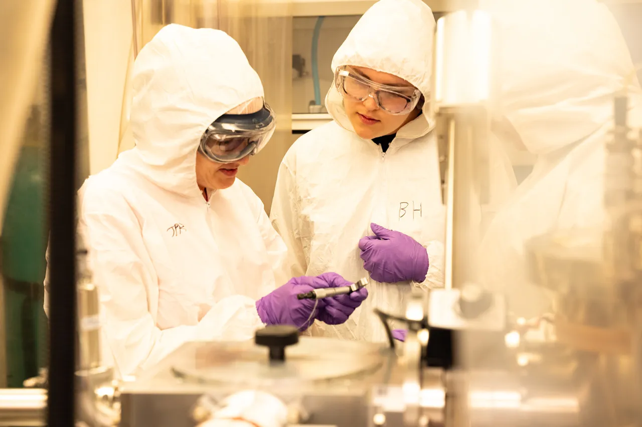 students in lab