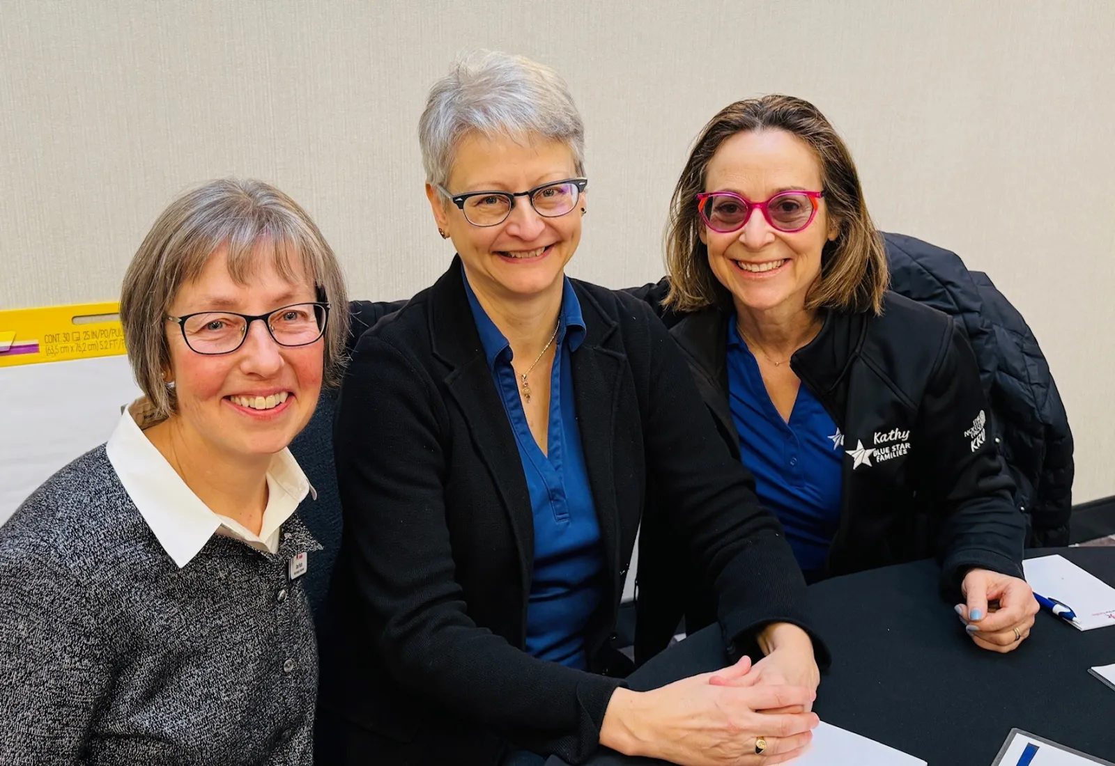 From left: Dara Picard, Susan Messina, and Kathy Roth-Douquet. Photo courtesty of Blue Star Families.