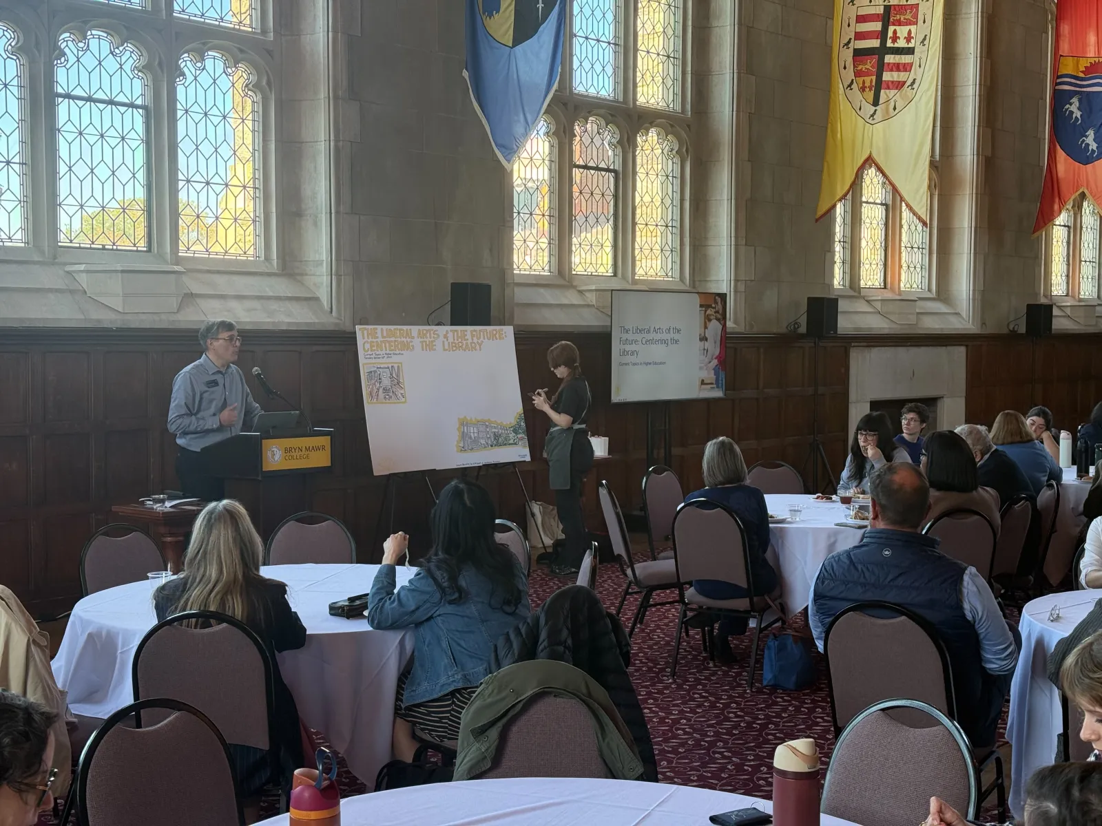Chris Barth speaking at Current Topics in Higher Education event