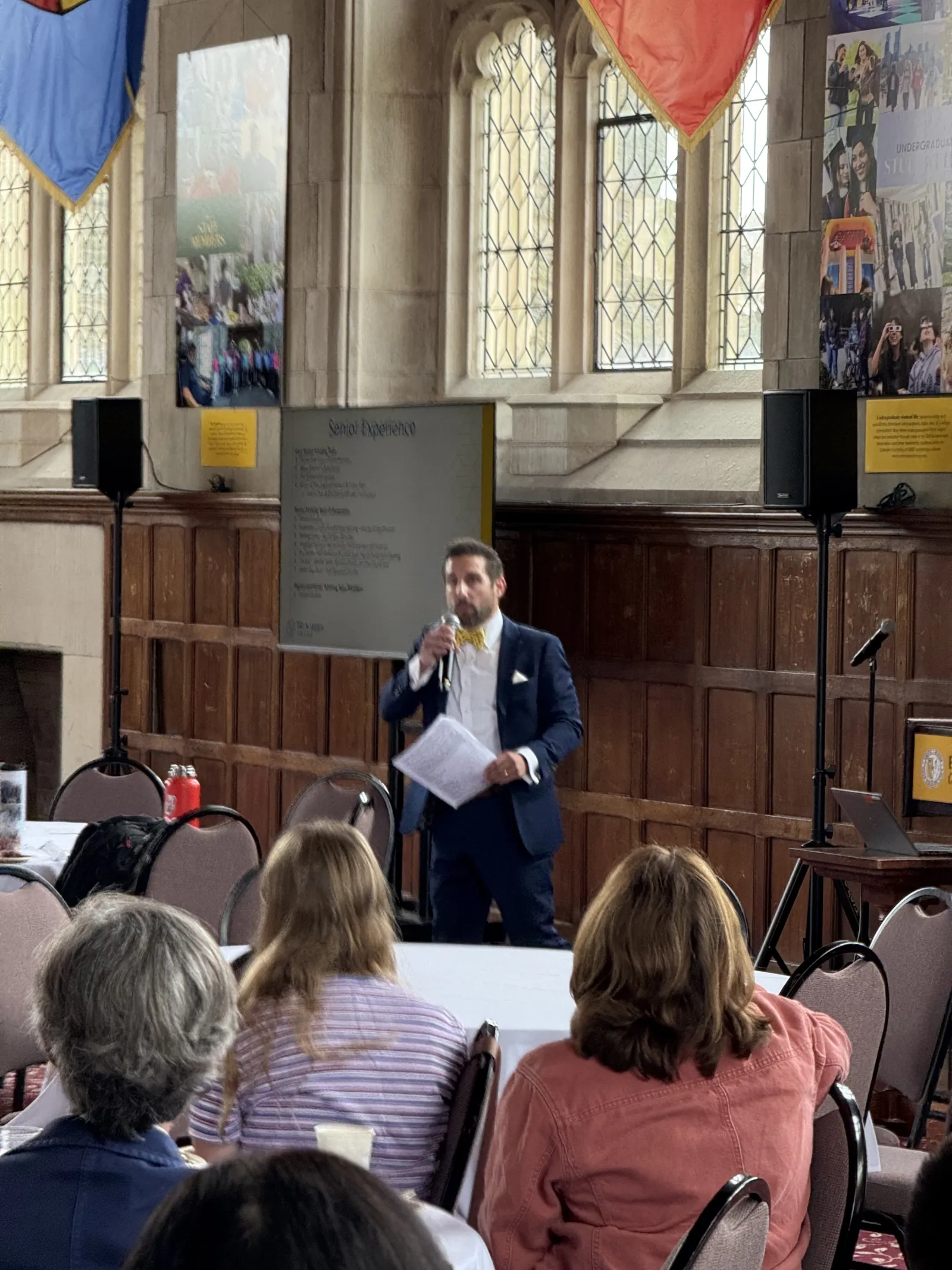 Richie  Gebauer at current topics in higher education event